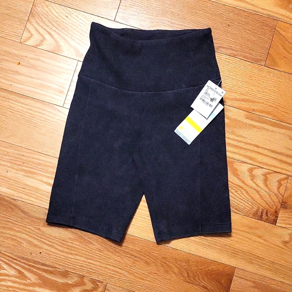 High waist tummy control yoga shorts
